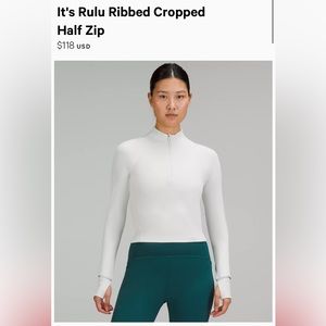 LULULEMON quarter zip up long sleeve